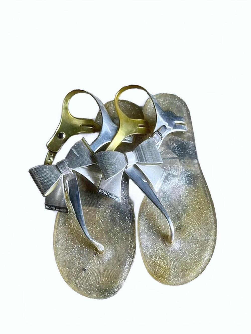 Retro BCBGeneragion Jelly Glitter Sandals